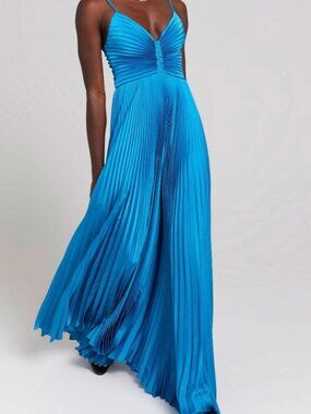 like new - alc cerulean blue aries dress, size 2